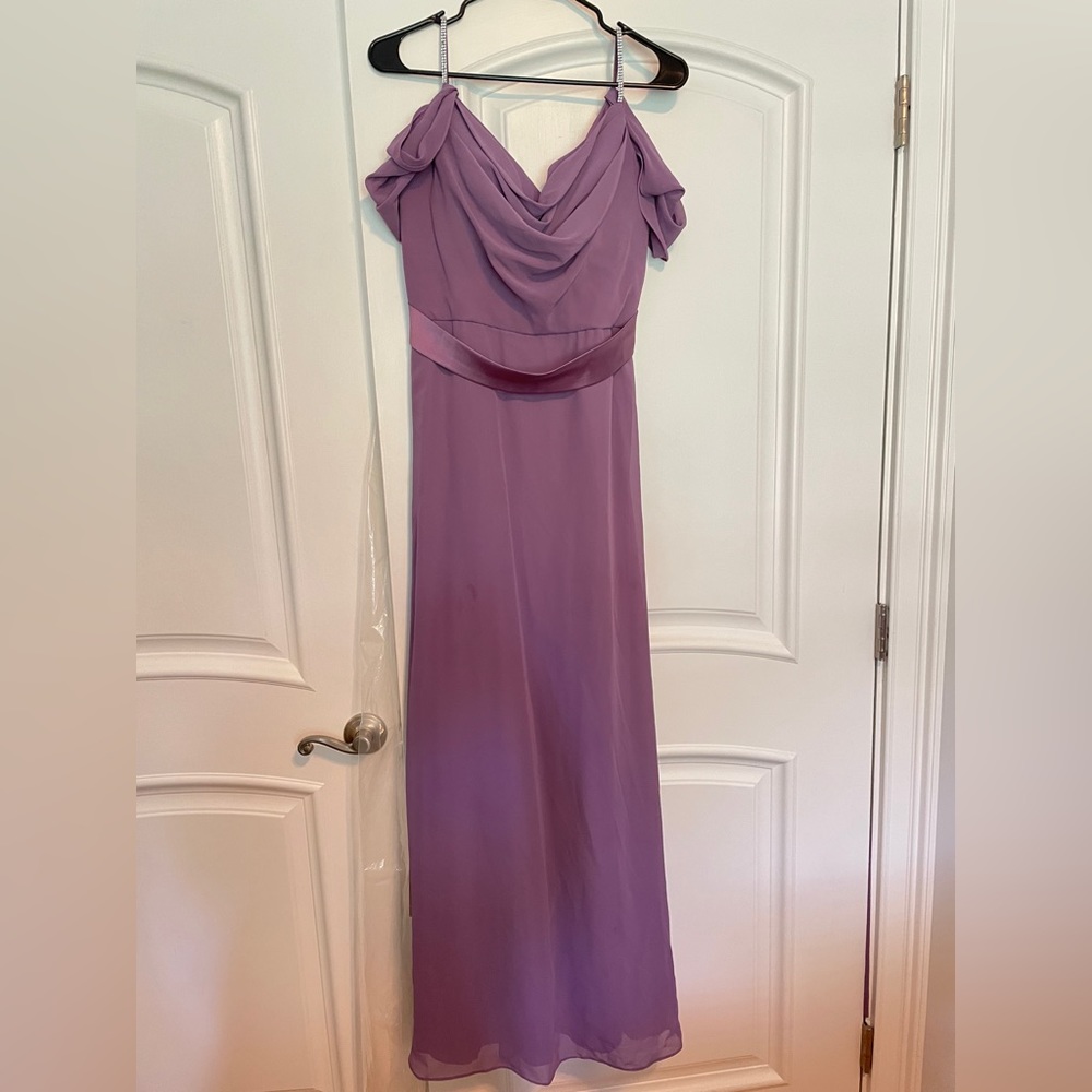 Christina Wu Bridesmaid Gown, Size 12, Purple